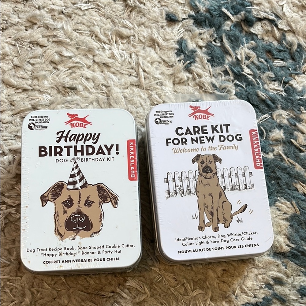 Kikkerland Dog Care and Birthday Kit Set